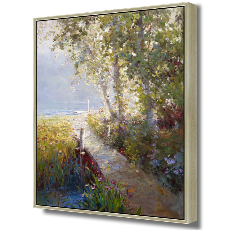 Harbor Breeze And Dappled Light Print, Brown, 74" H x 50" W