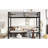 Full Over Black Metal Bunk Bed, Lower Can Be Pulled Out For Parent - Games, Top With Guardrail Pulls In Three Sections, Comfortable And Safe Bedroom Sleep-1113295095