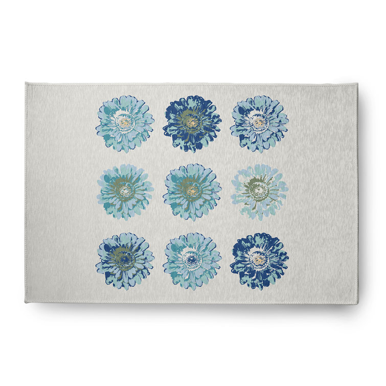 Chenille Floral Indoor Rug