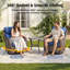 Ensemble de conversation d'extérieur en osier 8 pièces avec chaises pivotantes et table basse 8 pièces-1188865780-1188865781