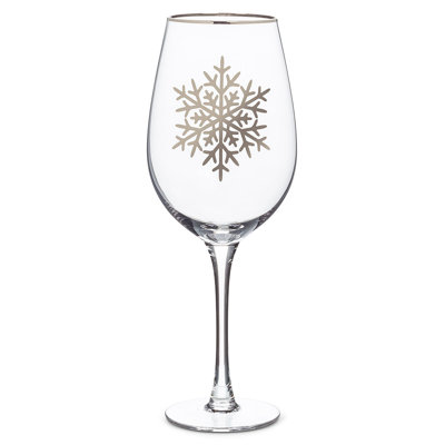 Flocon de neige 14 oz Verre à vin blanc