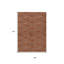 Tapis géométrique lavable intérieur / extérieur orange 8 pi x 10 pi