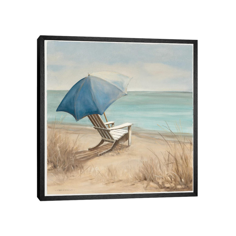 Summer Vacation I by Carol Robinson - Painting on Canvas, 93.98 cm H x 93.98 cm W, Black Framed