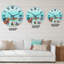 Abstrait paysage marin coloré IV - horloge murale moderne-59913446