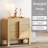 Modern Wood Accent Cabinet Set Of 2 With Drawers, 63" Credenza Storage Cabinet With Curved Profile Design For Living Room, Kitchen, Dining Room, Hallway-822120198