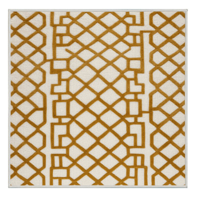 Machine Washable Trellis Beige Area Rug