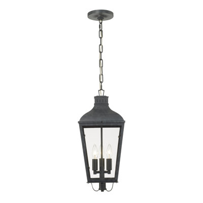 Lustre d'extérieur en graphite 3 lumières Paonia