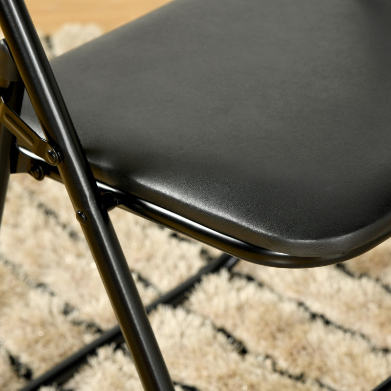 Padded Stackable Folding Chair Set of 6