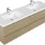Meuble-lavabo de salle de bain avec 4 tiroirs à fermeture en douceur-199570273