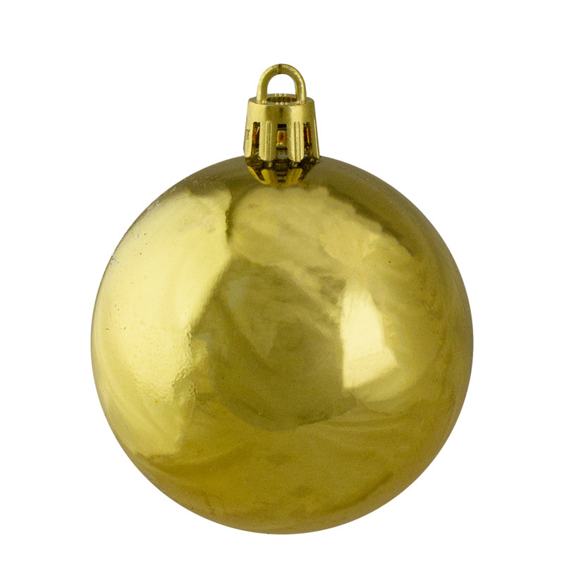 Ornement boule de Noël incassable à 2 finitions, Multicolore éclatant