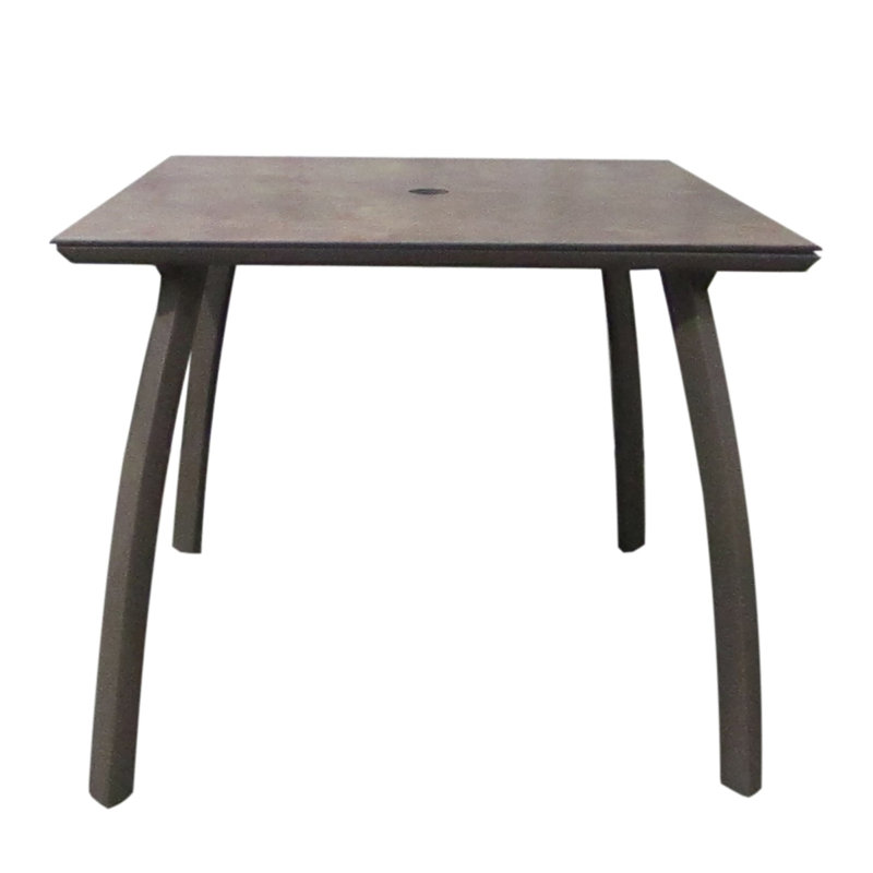 Table d'extérieur Sunset L 36 x l 36, Blanc, Blanc