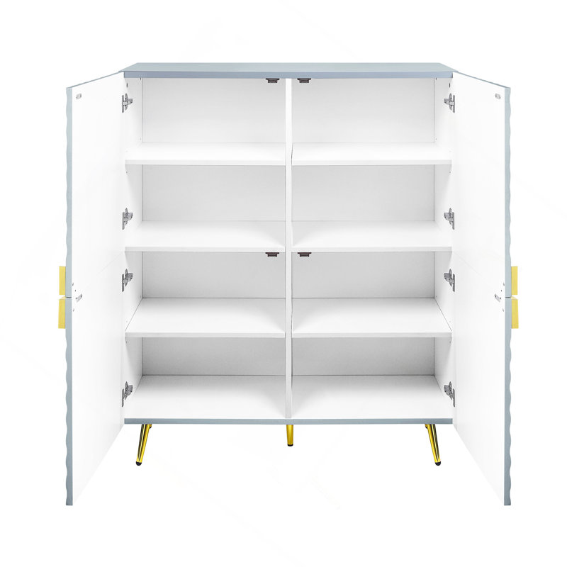Vig 2-Door Accent Cabinet, Gray 