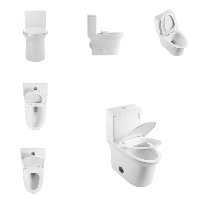 1.1/1.6 GPF Elongated Comfort Height Super Quite Flushing Floor Mounted One-Piece Toilet
