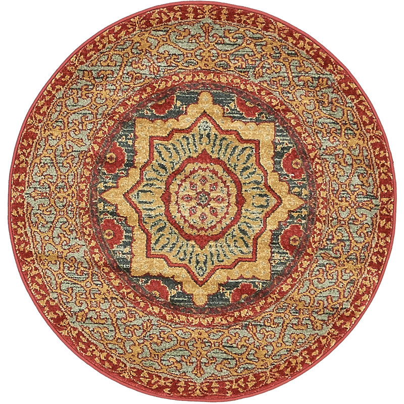 Oriental Area Rug, Round 99cm