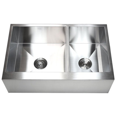 CozyBlock 33'' L Double Bowl Stainless Steel Kitchen Sink