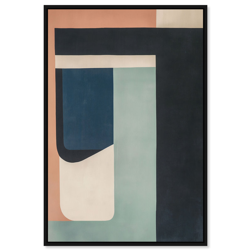 Eternal Shores Canvas Abstract Print by Oliver Gal, Black Frame, 10 x 15, 46"H x 31"W, Black Frame