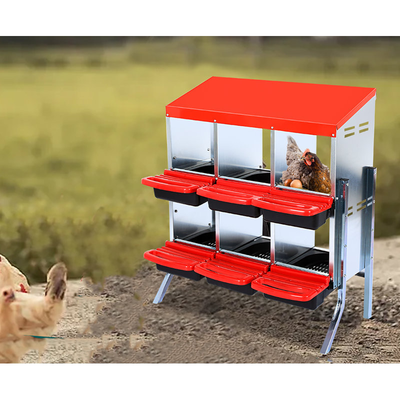 Boîtes de nidification pour poulets, bac à œufs en plastique