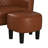 Janajah 28.4" Wide American Traditional Faux Leather Barrel Chair with Ottoman(Set of 2)-94574407