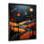Impression noire sur toile encadrée sélectionné