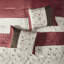 Édredon 7 pièces en rouge grand - détails de broderie transitionnelle avec rembourrage 100%, taies décoratives, coussins, jupe de lit inclus pour un style élégant sur le rembourrage 2 3 1