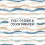 Abstract Bedding Set Of 3 Pcs - Blue Drift Shore Duvet Cover And Throw Pillow Set-124112749