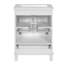 Meuble-lavabo de 24 po avec cadre en bois massif, portes à fermeture en douceur, grand espace de rangement-1089557750