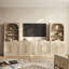 Ensemble de meuble télé 6 pièces Modern Jagger Series 1A2F, Camel-139463700