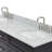 Partham 67'' Double Bathroom Vanity with Carrara Marble Top-93068094