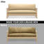 Housse pour canapé-lit réversible en tissu de polyester réversible avec fermeture à glissière 3 côtés-96484516-87758521