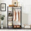 Karyen Free-Standing Heavy Duty Vintage Closet Bedroom with Shelves and Hanging Rod-710317192