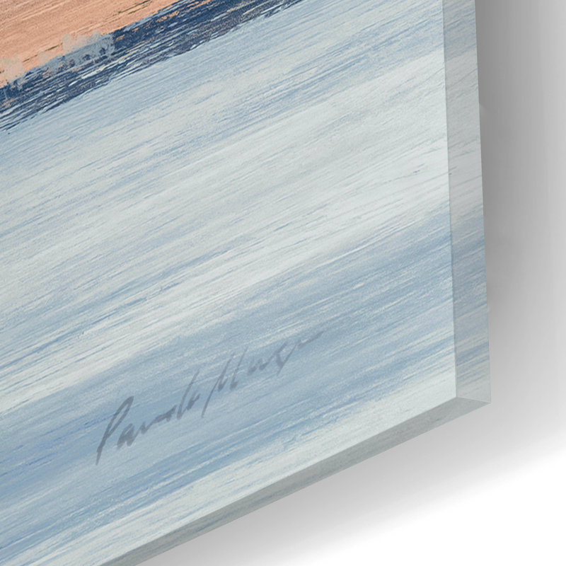 «The Pastel River» par Pamela Munger, art mural en verre acrylique, 36 po x 24 po, H 12 po x l 16 po x P 0,13 po