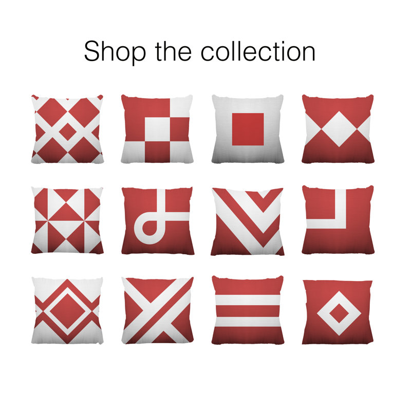 Coussin intérieur / extérieur Wheeler, L 19 po x H 19 po, Corail