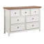 Rangement à 7 tiroirs Beige - Optimisez votre espace de vie 7 tiroirs spacieux avec glissières en métal et bureau