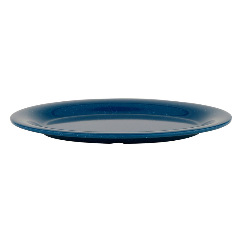 GET Plateau de service ovale en mélamine OP-610-MIX, H 1 po x L 9,75 po x l 7,25 po, Bleu Texas