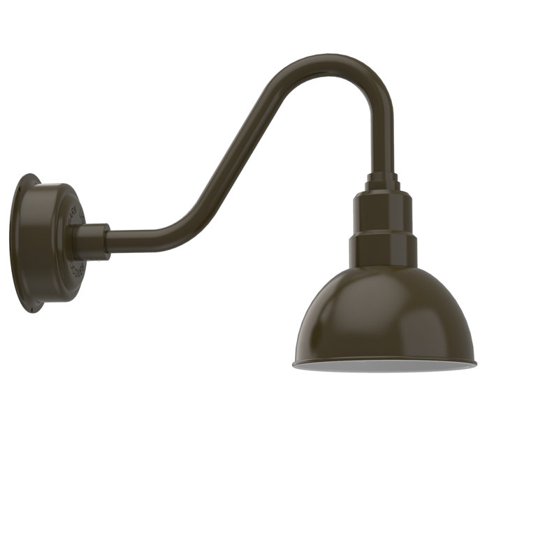 Luminaire de grange d’extérieur, Bronze acajou, H 15,62 po x l 8 po x P 21,25 po