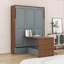 Full Wood Murphy Bed with Foldable Desk-540733864