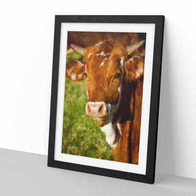 Portrait of a Cow Vol.2 - Picture Frame Painting