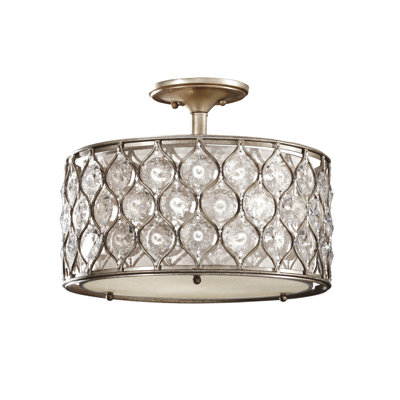 Alissa Fabric Semi Flush Mount