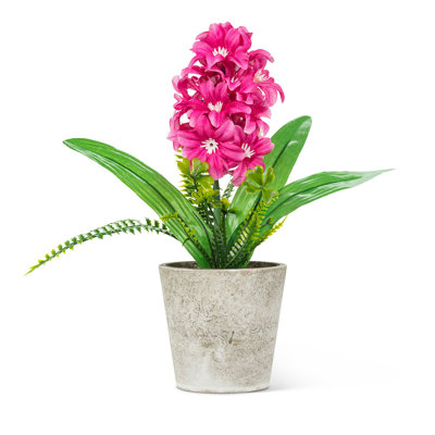 Fabric Hyacinth Arrangement in Pot