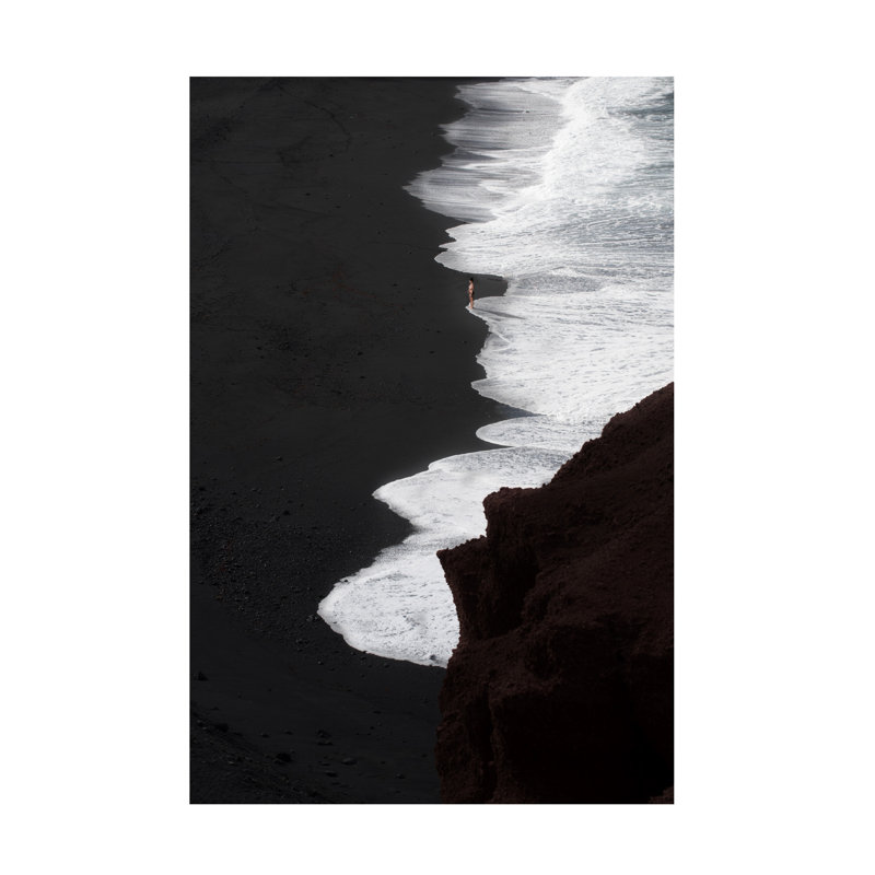 Art sur toile Cesare Sent The Beach, H 12 po x l 19 po
