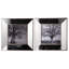 Cadres photo rétro argentés 15 x 15 po, de 2: Miroir avec mouchetures pour présenter des photos et des cadres d'art 15 x 15 po, look, S / 2: Print