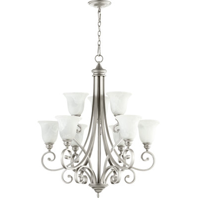 Cambron 9 - Light Dimmable Tiered Chandelier