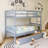 Wood Frame Twin Over Twin Size Bunk Bed With 2 Drawers,Ladder And Safety Guardrails-832623862