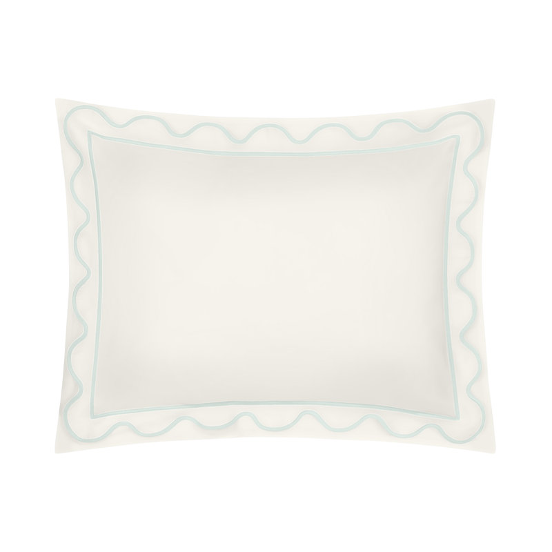 Amalfi Sham, Ivory/Eucalipto, Euro