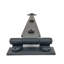 6" Bean Cabinet Strap Hinge, 3/8" Offset, Pair