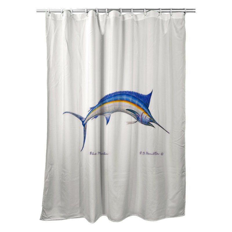 Rideau de douche simple marlin Ella