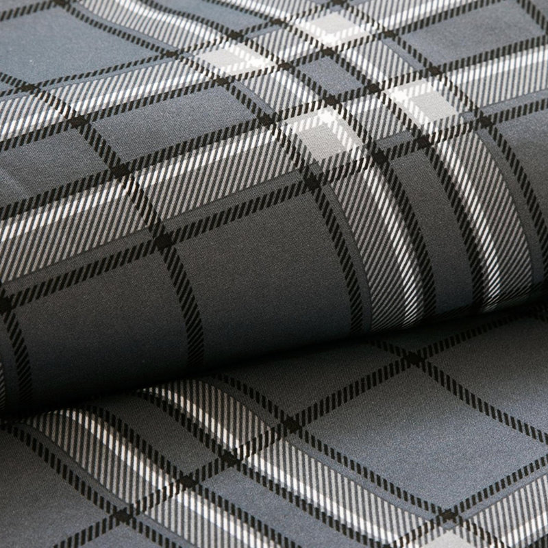 Édredon simple / simple TG à carreaux classiques avec coussin moelleux et taie décorative multicolore