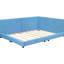 Lit plateforme double tapissier avec hublots, bleu - pour la décoration de la chambre à coucher-1166656437-1166656439