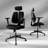 Ergonomic Split-back Office Chair with Adjustable 2d Headrest and 4d Armrests-510234865