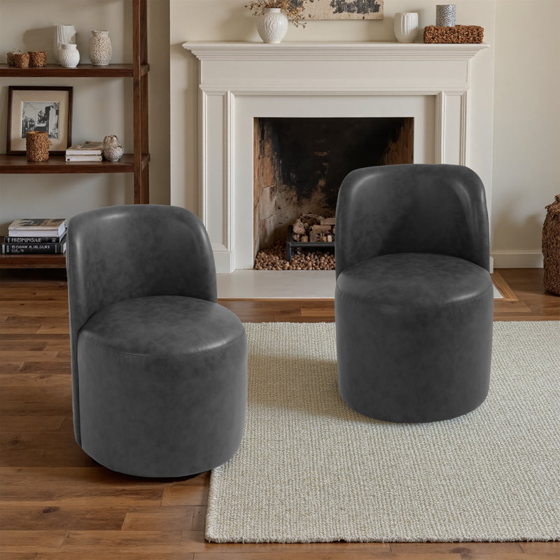 Chaise de baril Barrel, Noir
